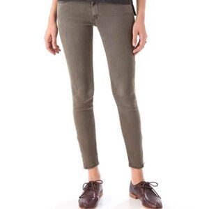 Mother The Looker Zip Ankle Jeans in Sherwood Forest